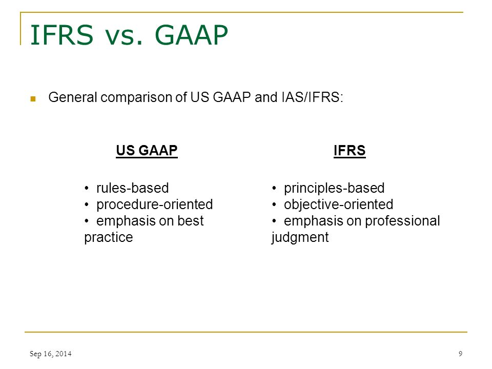 IFRS and US GAAP: similarities and differences